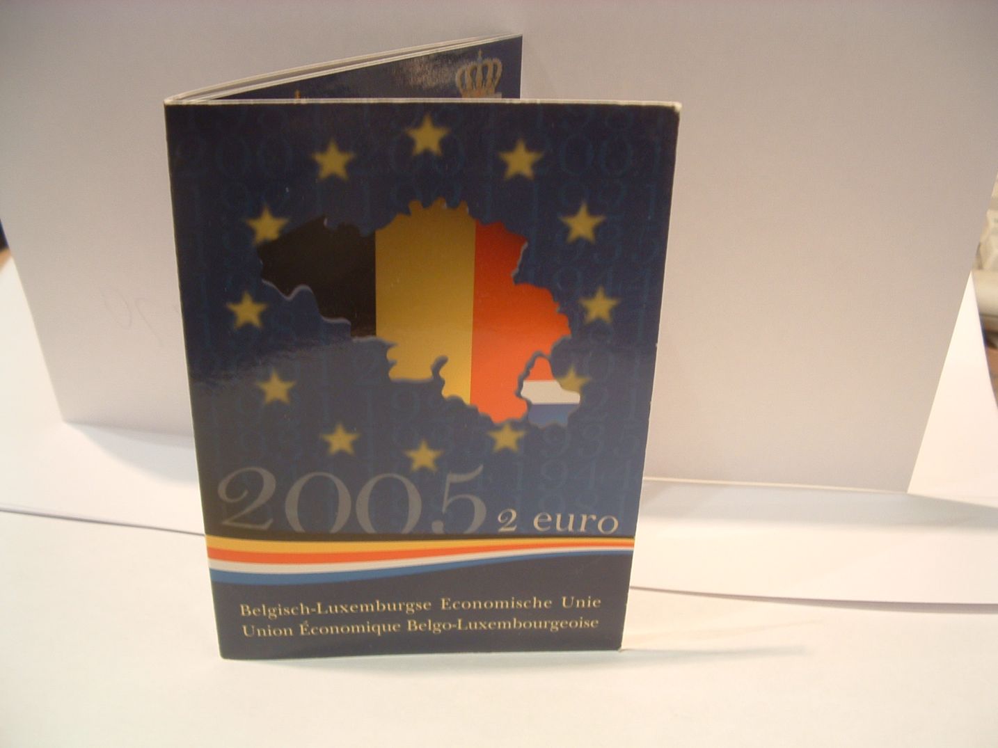 (afbeelding voor) 2 Euromunt België 2005 in Blister FDC